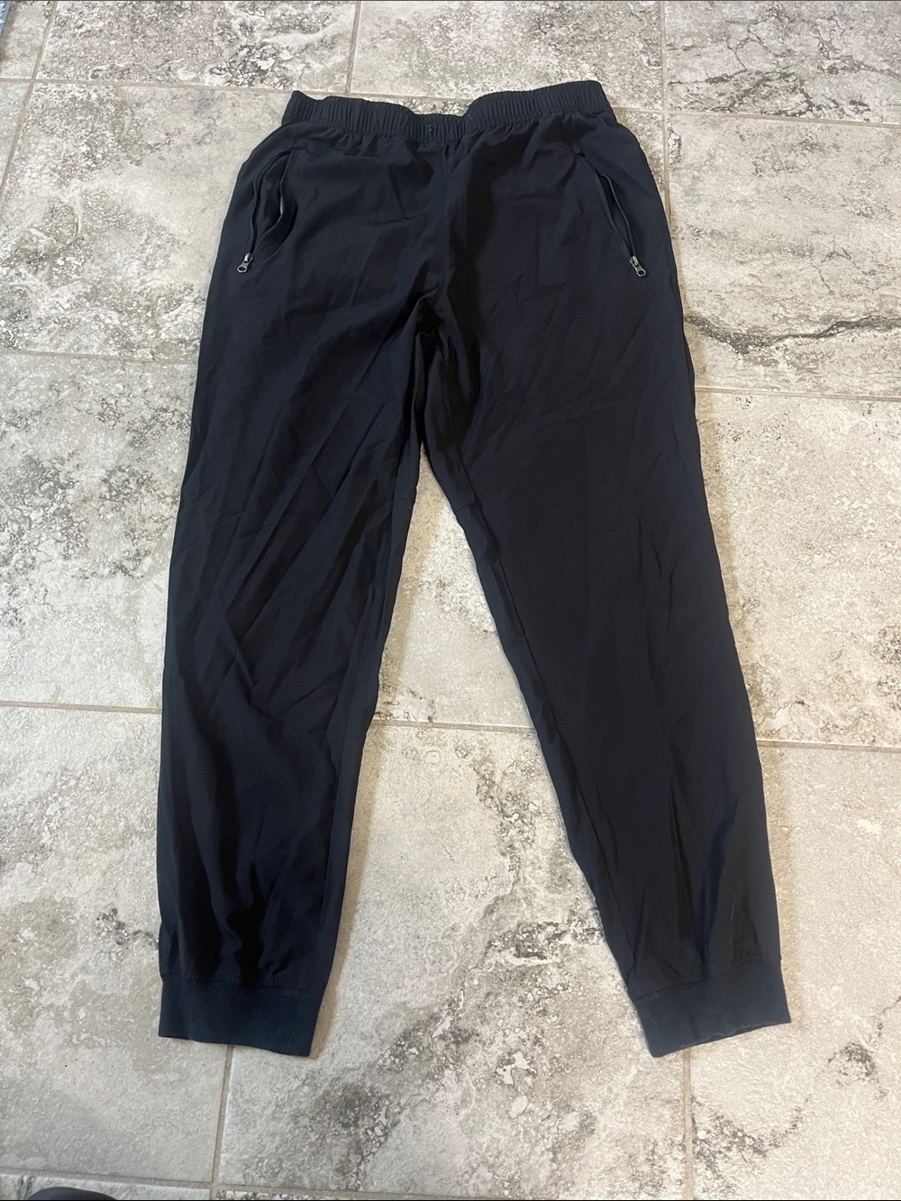 Men's Black Jogger Pants - Casual Athletic Tapered Fit